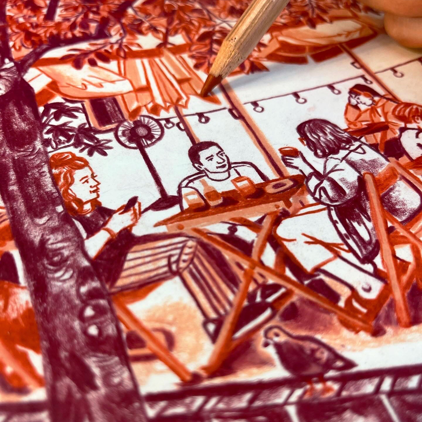 El arte de vivir despacio - Original Drawing