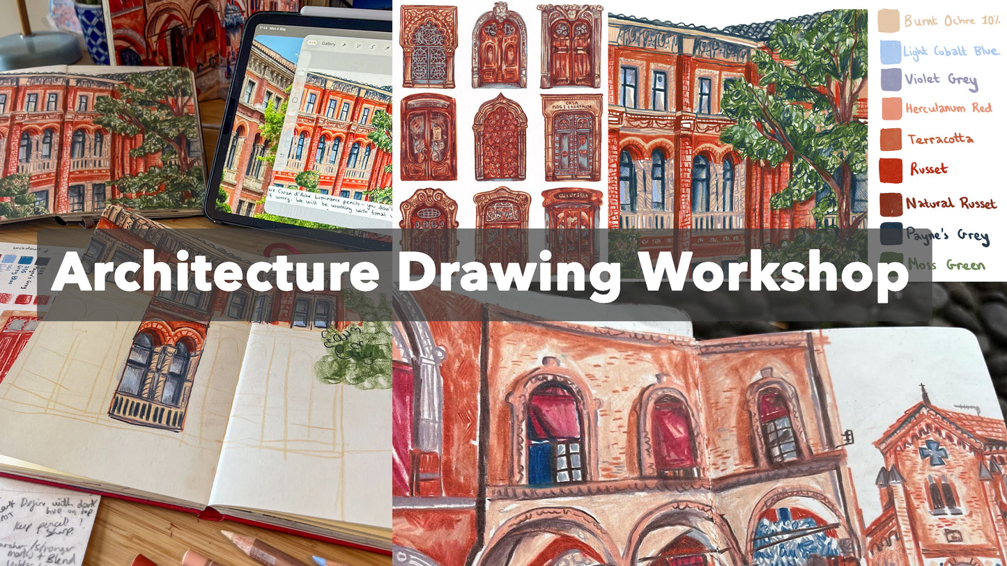 Architecture Drawing Workshop - Pre-recorded & Self-Paced Online