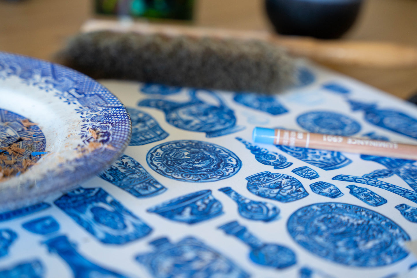 ASIAN BLUE — Limited Edition Print of 100