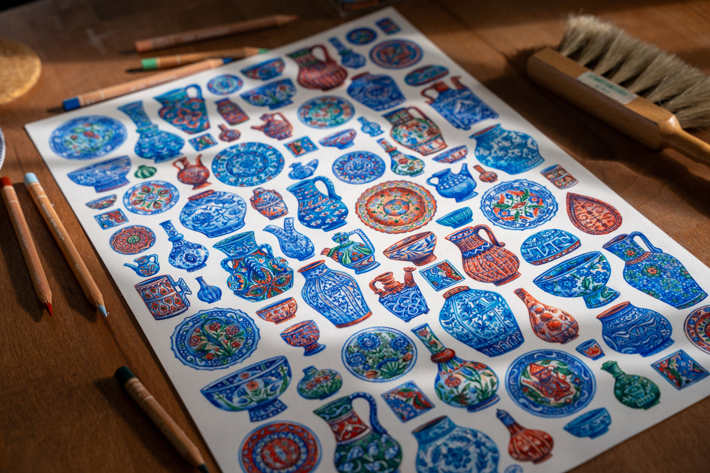 Middle Eastern Bazaar - Original A3 Drawing
