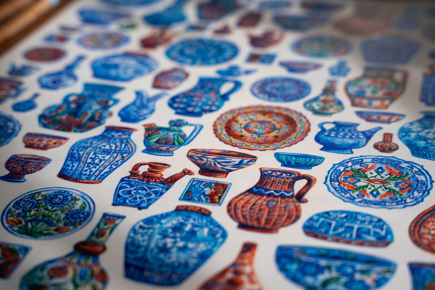 Middle Eastern Bazaar - Original A3 Drawing