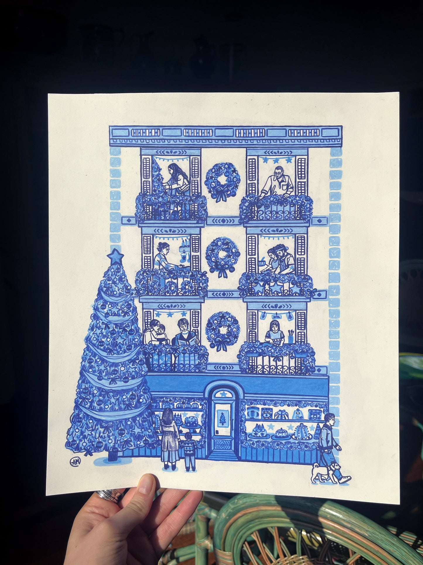 Winter Sunday Love - Original Drawing